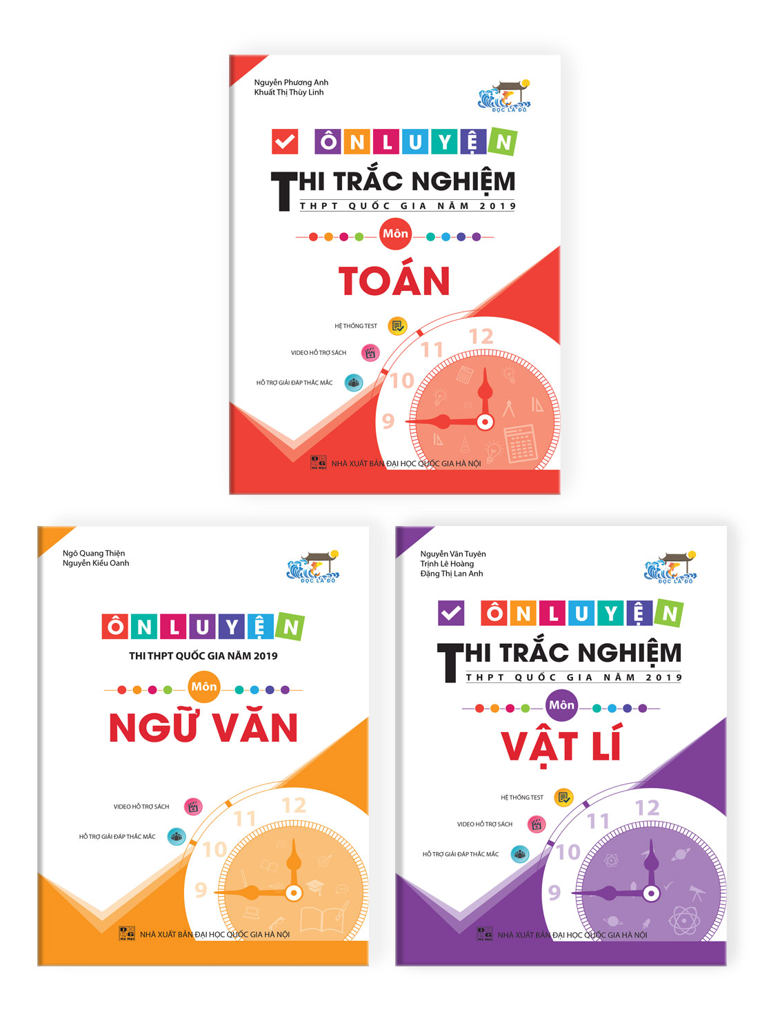 Combo Ôn Luyện Thi Trắc Nghiệm THPT Quốc Gia Năm 2019 Môn Văn -Toán - Lí