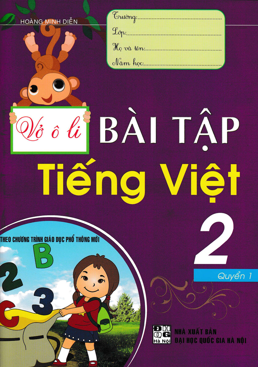 Vở Ô Li Bài Tập Tiếng Việt 2 - Quyển 1 (Biên Soạn Theo Chương Trình Mới)