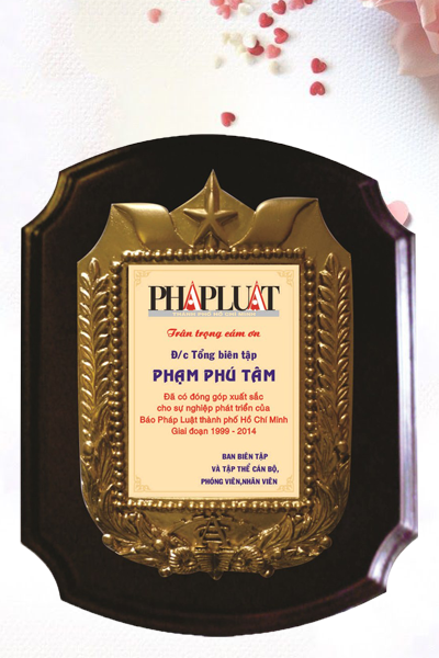 Kỷ Niệm Chương Gỗ Đồng KNC09