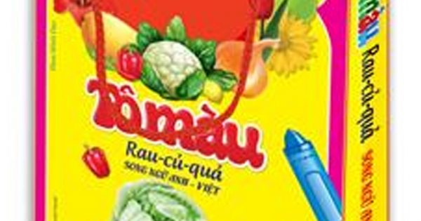 Túi Tô Màu Rau- Củ-Quả Song Ngữ Anh-Việt (6 Quyển)