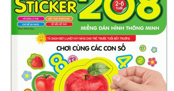 208 Miếng Dán Hình Thông Minh - Chơi Cùng Các Con Số