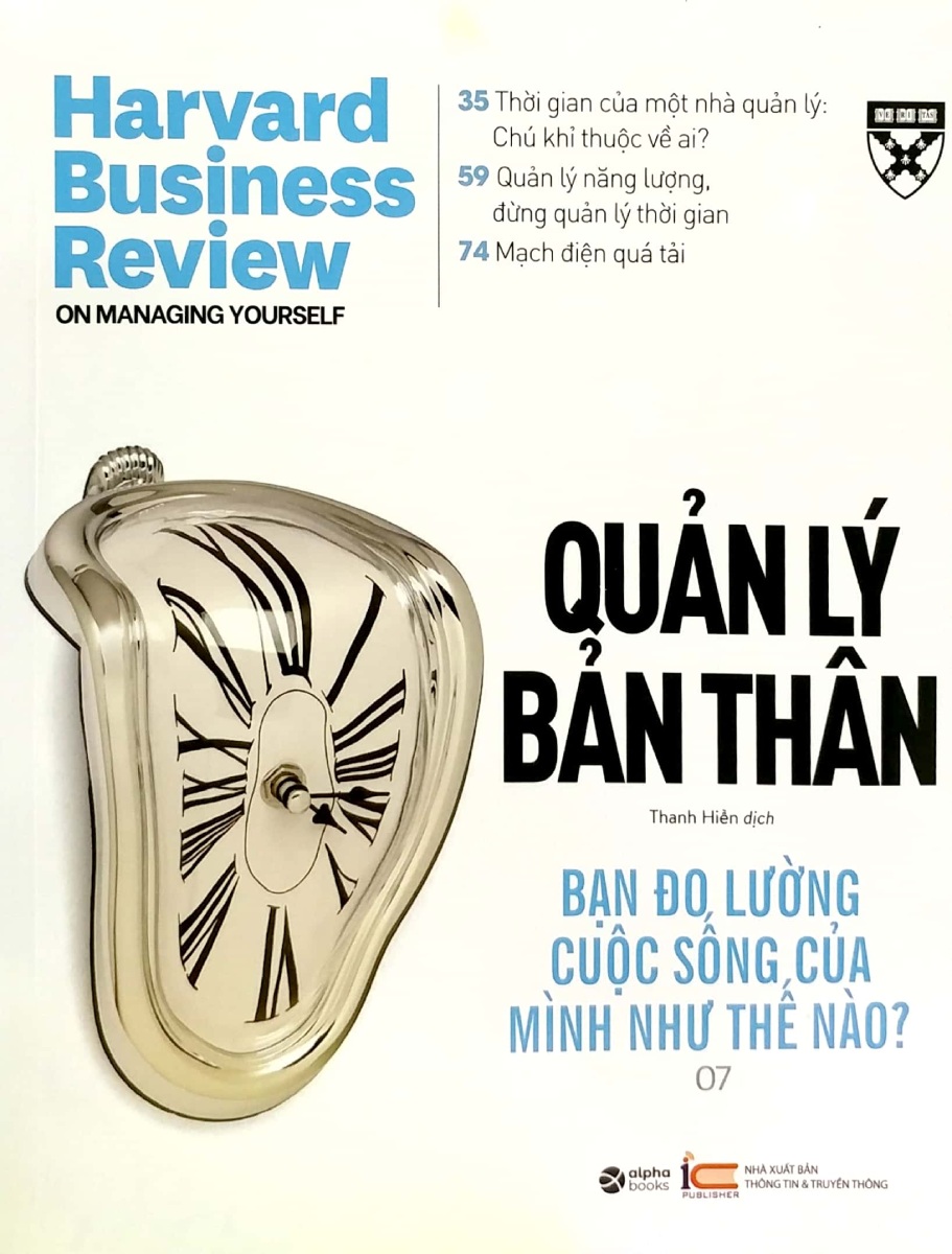 HBR On Managing Yourself - Quản Lý Bản Thân