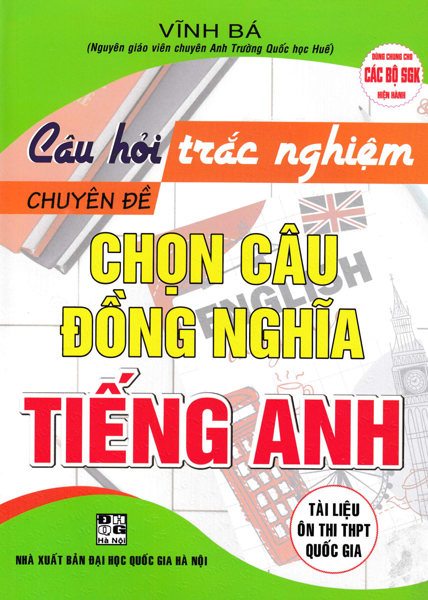 Câu Hỏi Trắc Nghiệm Chuyên Đề Chọn Câu Đồng Nghĩa Tiếng Anh (Dùng Chung Cho Các Bộ SGK Hiện Hành)