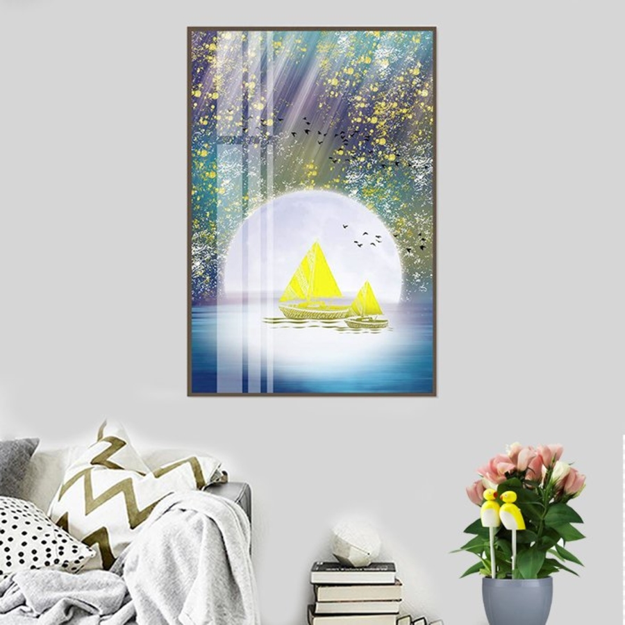 Tranh Treo Tường Chiếc Thuyền Trăng (40X60 Cm)