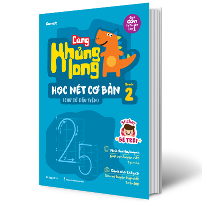 Cùng Khủng Long Học Nét Cơ Bản (Bé Trai) - Quyển 2