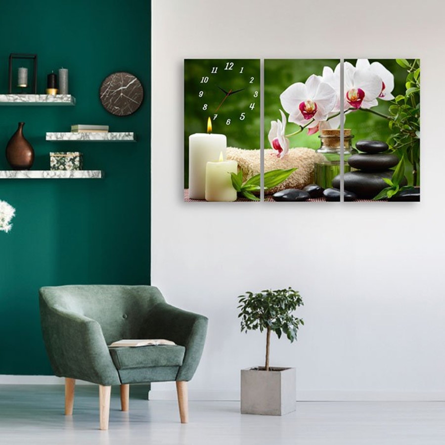 Tranh Treo Tường Hoa Ngọc Lan Trắng 2 (3 Tấm 40X25X3 Cm)
