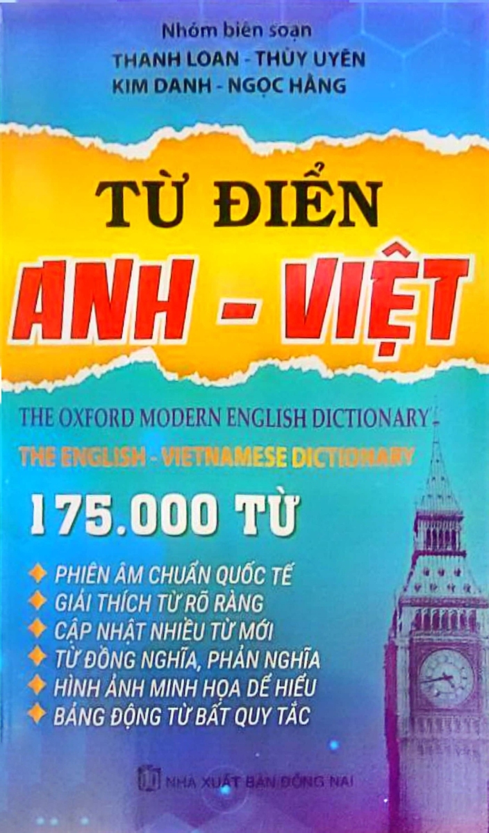 Từ Điển Anh Việt 175.000 Từ