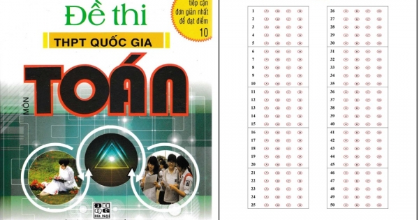 Ngân Hàng Đề Thi THPT Quốc Gia Môn Toán Tặng Phiếu Trắc Nghiệm 50 Câu