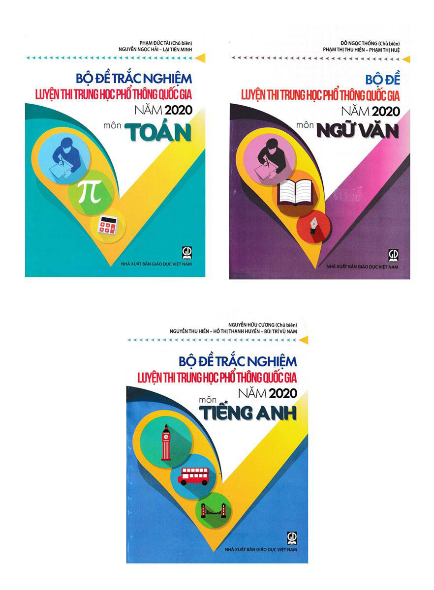 Combo Bộ Đề Luyện Thi Thpt Quốc Gia 2020 Môn Toán - Văn - Anh Văn