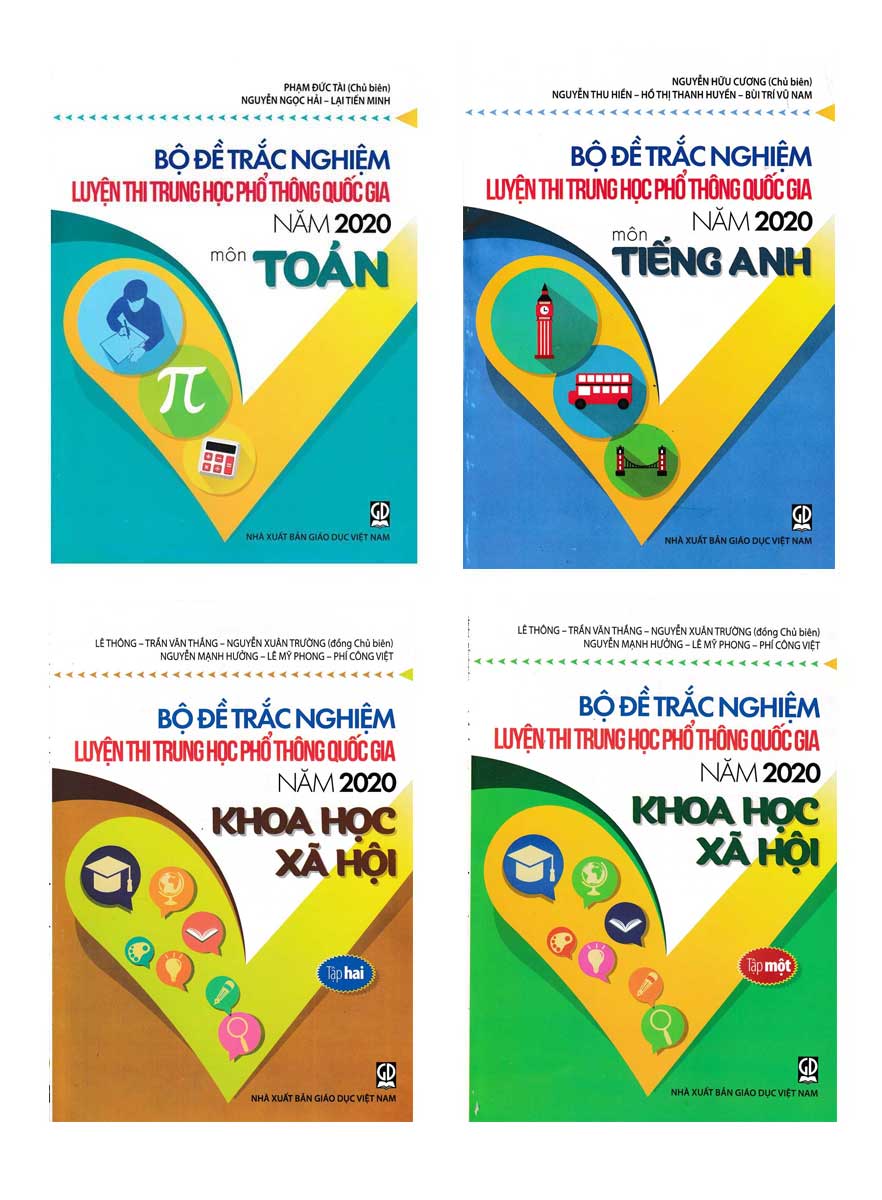 Combo Bộ Đề Luyện Thi Thpt Quốc Gia 2020 Môn Toán - Anh - Khxh 