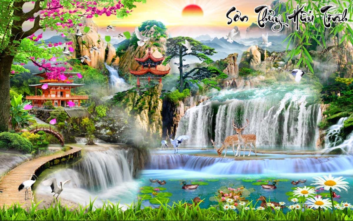 Tranh Sơn Thủy Hữu Tình - TP3008