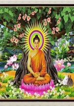 Tranh Phật Dưới Cây Bồ Đề - NS1016