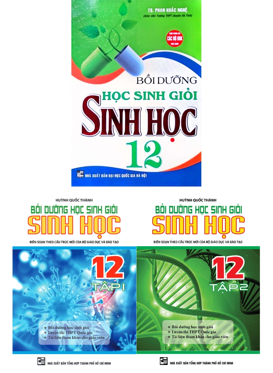 Combo Bồi Dưỡng Học Sinh Giỏi Sinh Học 12 Phan Khắc Nghệ - Huỳnh Quốc Thành