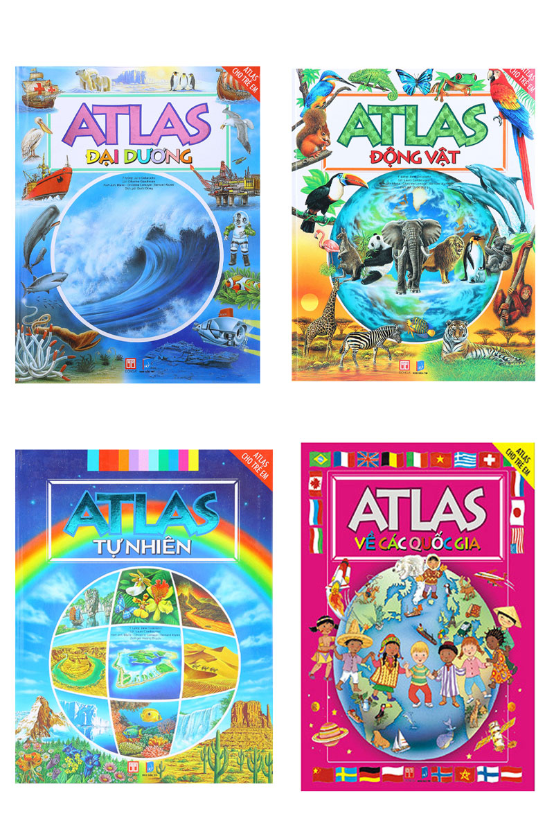 Combo Sách Atlas Cho Trẻ Em