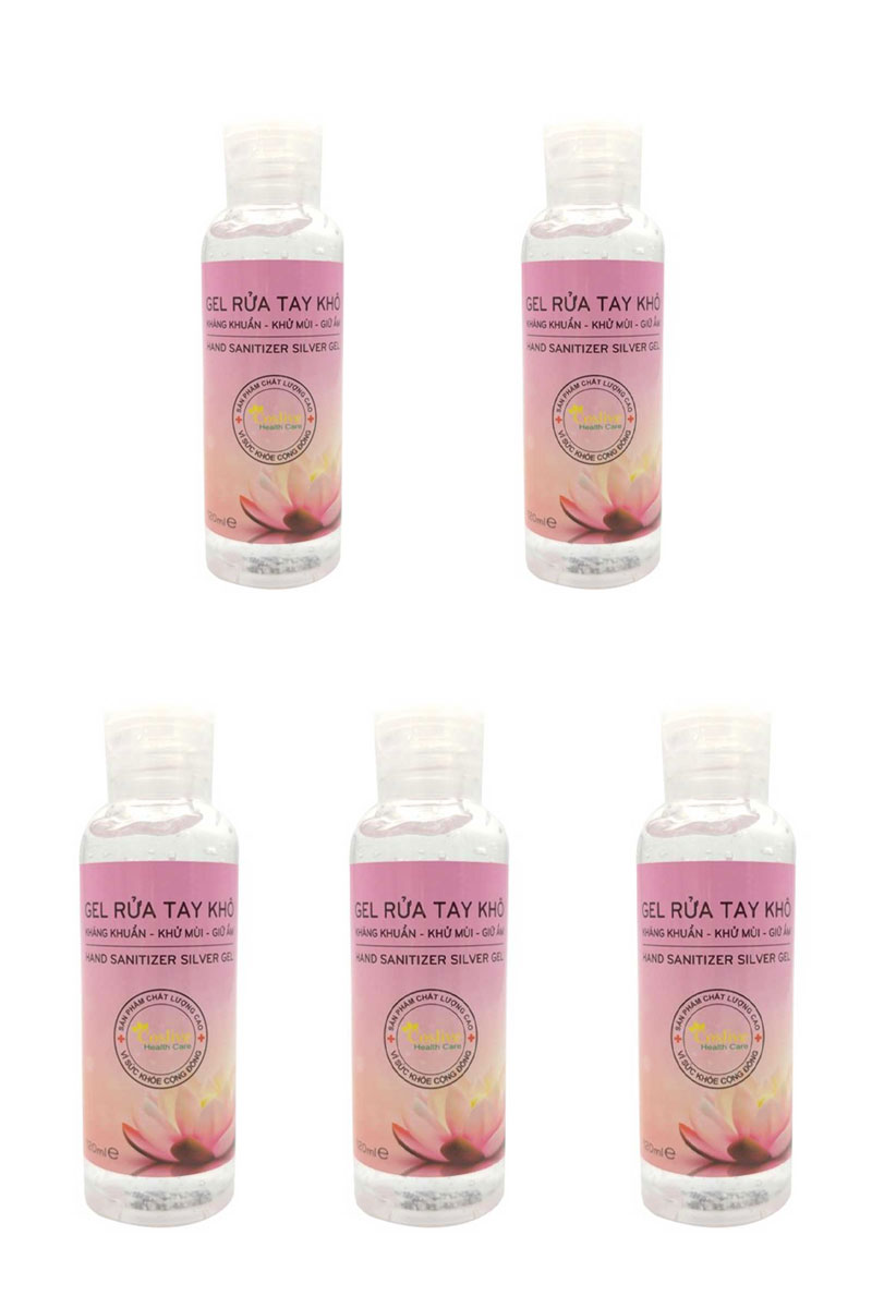 Combo 5 Chai Gel Rửa Tay Khô Hand San Silver Coslive 120ml