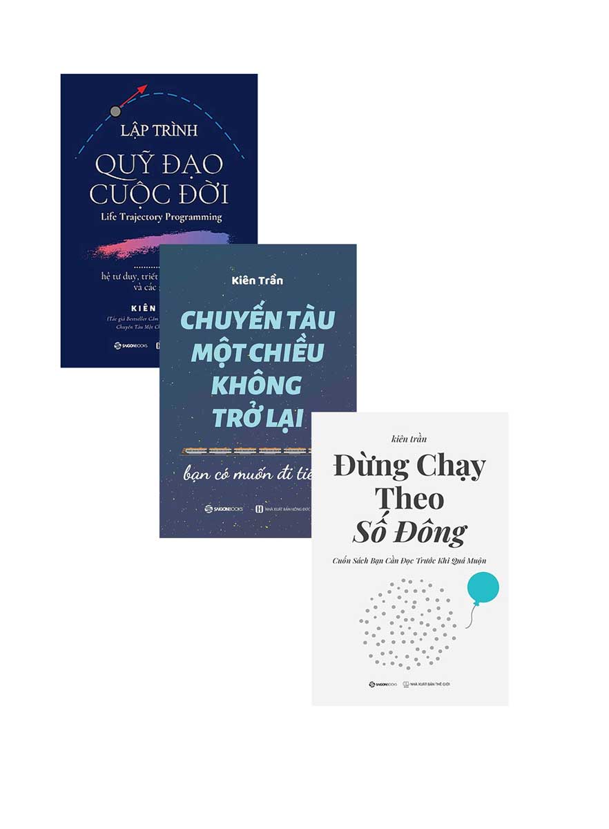 Combo Lập Trình Qũy Đạo Cuộc Đời + Chuyến Tàu Một Chiều Không Trở Lại + Đừng Chạy Theo Số Đông