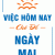 Tranh Treo Tường Việc Hôm Nay Chớ Để Ngày Mai