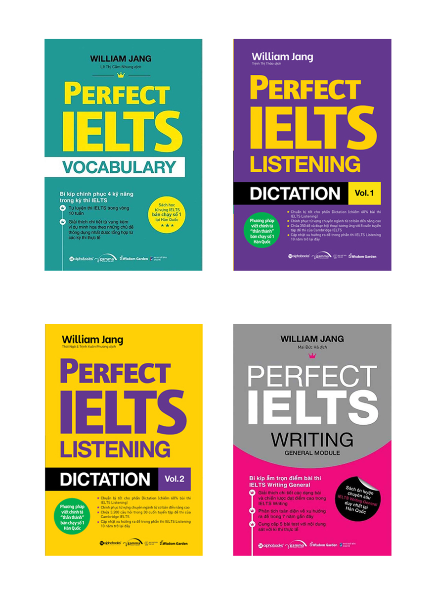 Combo Sách Perfect Ielts - William Jang (4 Cuốn)