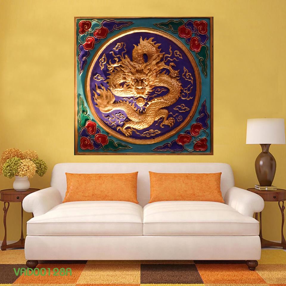 Tranh Treo Tường Rồng Nghệ Thuật 02 (3 Tấm 40×60 Cm)