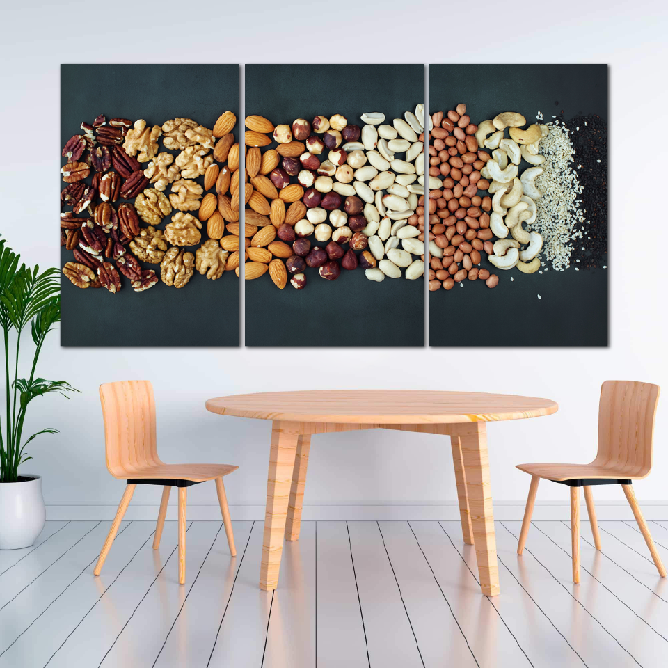 Tranh Treo Tường Phòng Ăn Nghệ Thuật 10 (3 Tấm 40×60 Cm)