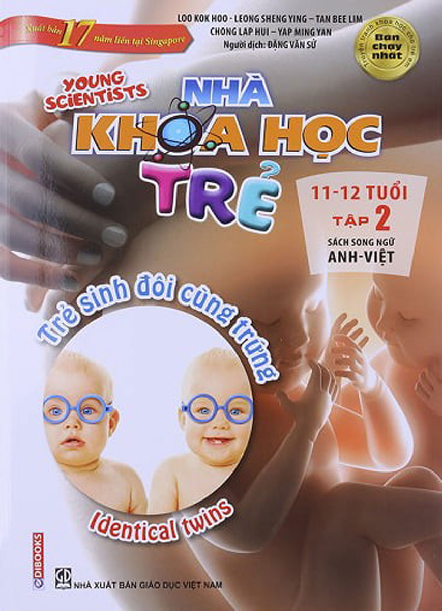 Sách Song Ngữ Nhà Khoa Học Trẻ - Tập 2: Trẻ Sinh Đôi Cùng Trứng ( 11-12 Tuổi )