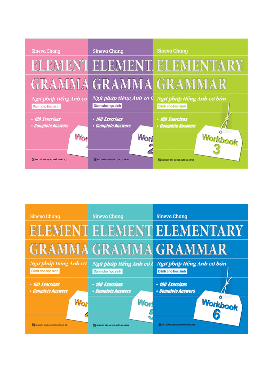 Combo Elementary Grammar - Ngữ Pháp Tiếng Anh Cơ Bản Dành Cho Học Sinh - Workbook (Bộ 6 Cuốn)