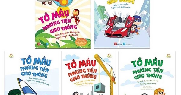 Bộ Sách Tô Màu Phương Tiện Giao Thông (Bộ 5 Cuốn)