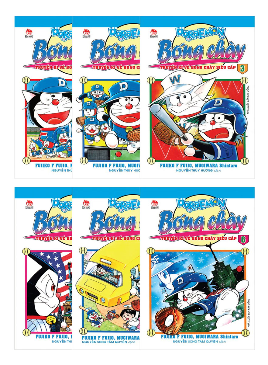 Combo Doraemon Bóng Chày - Truyền Kì Về Bóng Chày Siêu Cấp (Từ Tập 1 - Tập 6)