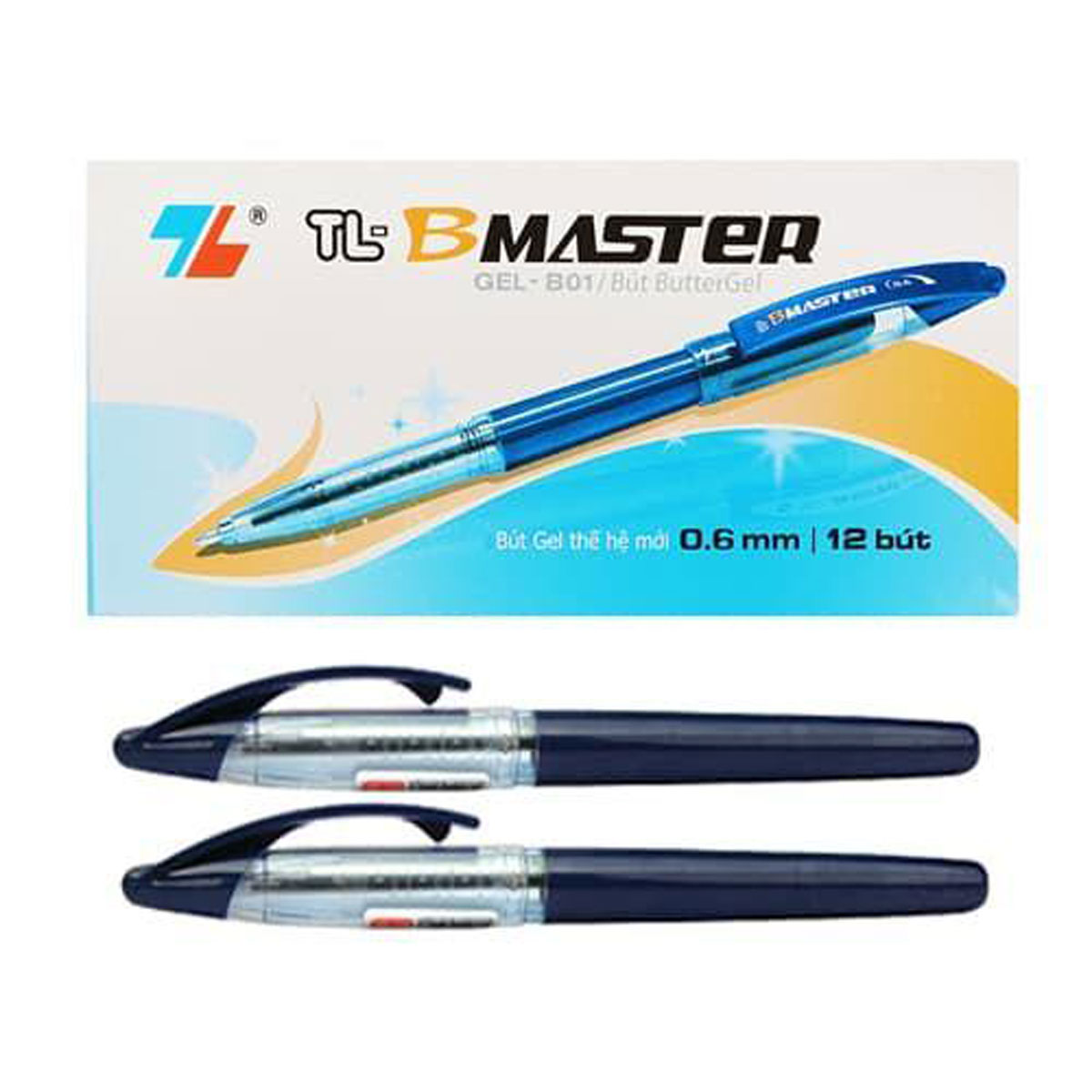 Hộp 12 Bút TL B.master Gel-B01 - Xanh