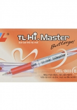 Hộp 12 Bút Bi TL Hi Master Gel-B03 - Đỏ