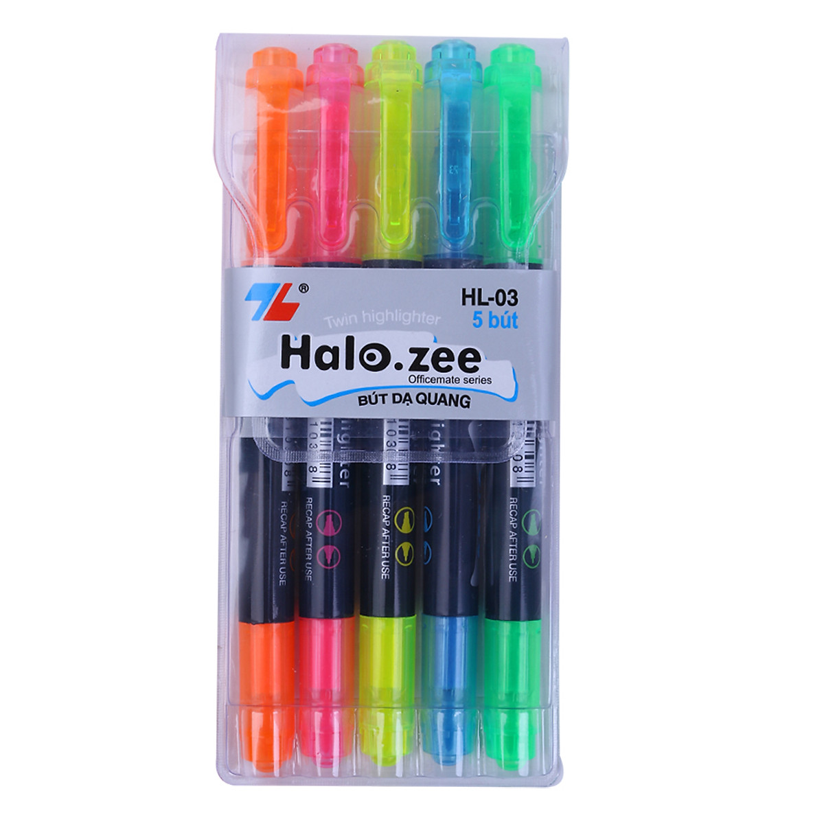 Combo 5 Bút Dạ Quang Thiên Long Hl03