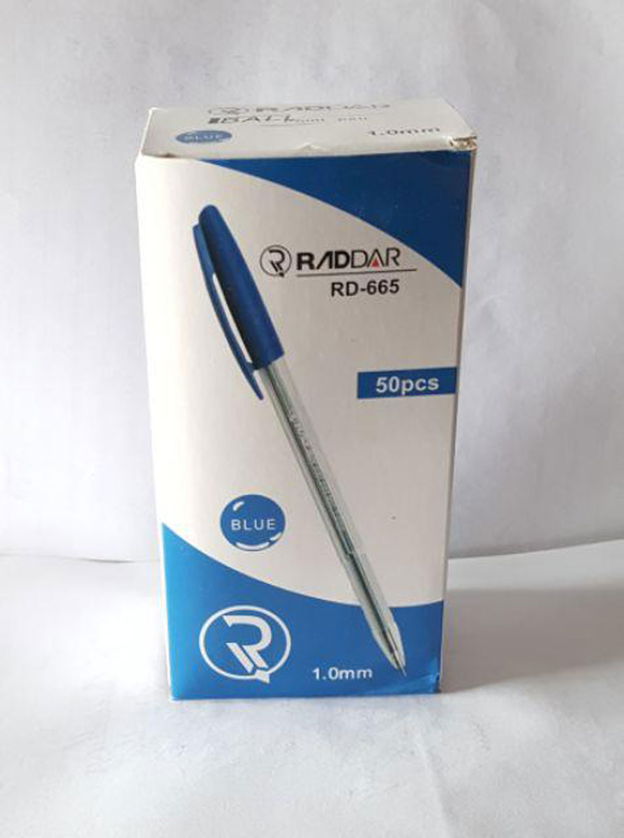 Hộp 50 Bút Bi Raddar 665 - Xanh