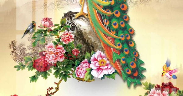 Lịch Gỗ Treo Tường Tráng Gương Laminate 2025 Chim Công 02 (40 Cm x 60 Cm) - In Quảng Cáo Logo Theo Yêu Cầu