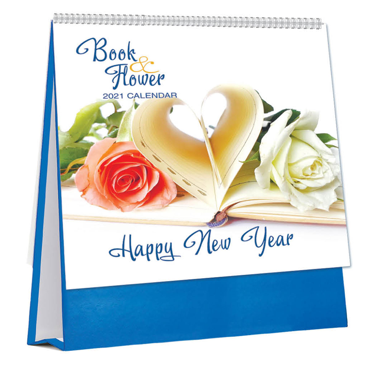 Lịch Để Bàn 2021 13 Tờ (24 x 16 Cm) - Book And Flower - HT130