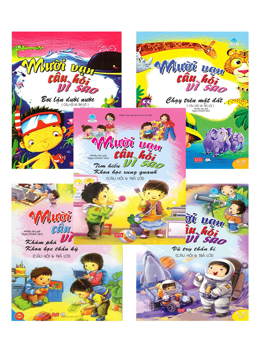 Combo Mười Vạn Câu Hỏi Vì Sao (Đinh Tị)