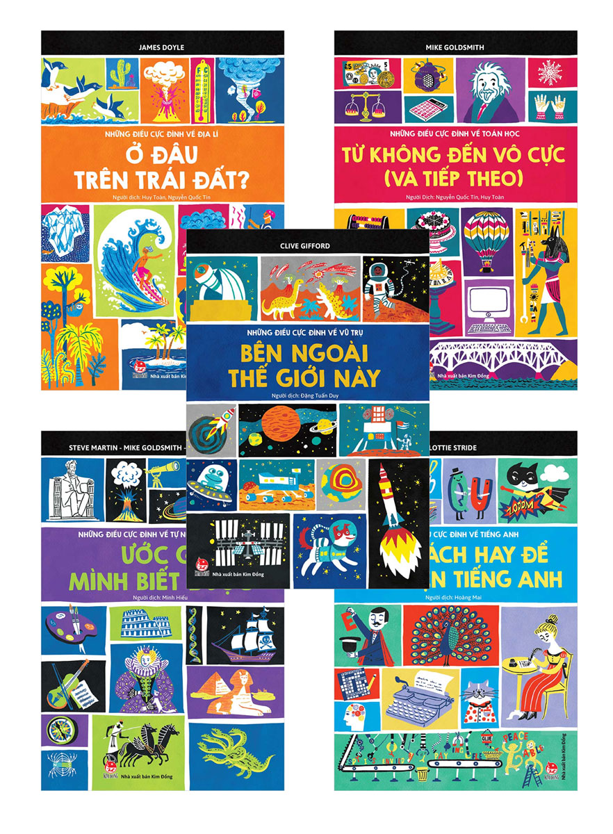 Combo Những Điều Cực Đỉnh Về: Địa Lí + Toán Học + Tự Nhiên Và Xã Hội + Vũ Trụ + Tiếng Anh (Bộ 5 Cuốn)