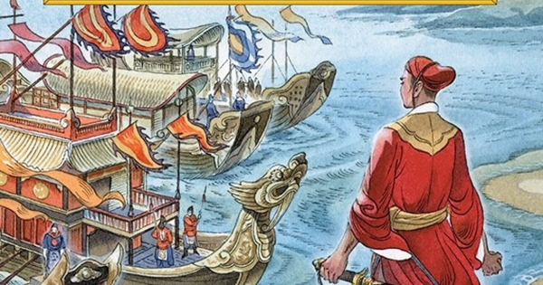 Lá Cờ Thêu Sáu Chữ Vàng