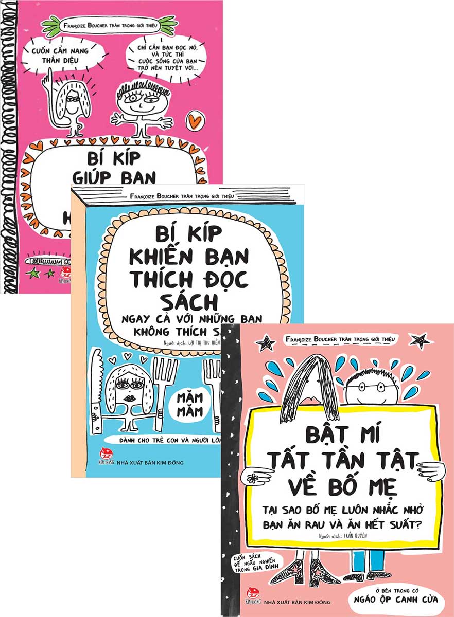 Combo Bí Kíp Giúp Bạn Cực Kì Hạnh Phúc + Bí Kíp Khiến Bạn Thích Đọc Sách + Bật Mí Tất Tần Tật Về Bố Mẹ