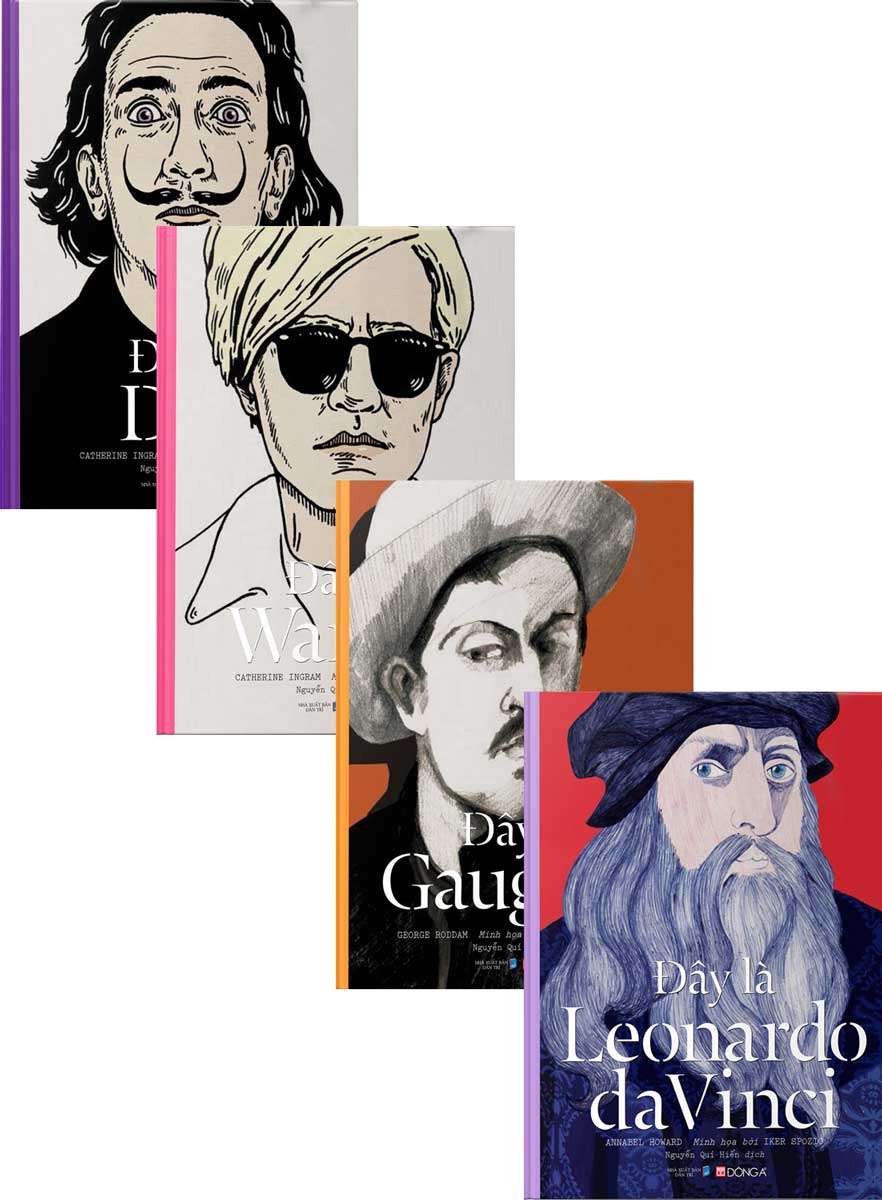 Combo Đây Là - Bộ Sách Kể Chuyện Danh Họa ( Dalí + Warhol + Gauguin + Leonardo Da Vinci)