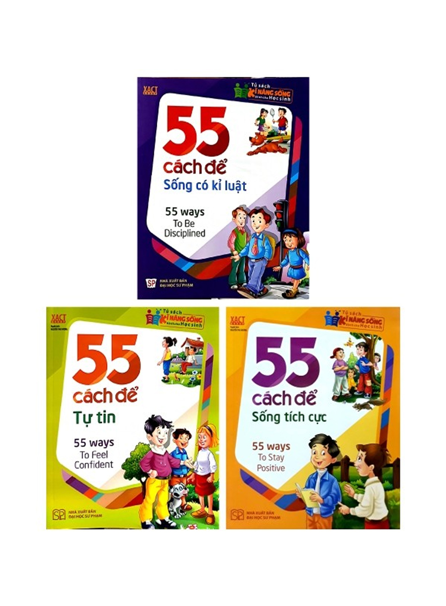 Combo 55 Cách Để Sống Có Kỷ Luật + 55 Cách Để Sống Tích Cực + 55 Cách Để Tự Tin (Bộ 3 Cuốn)