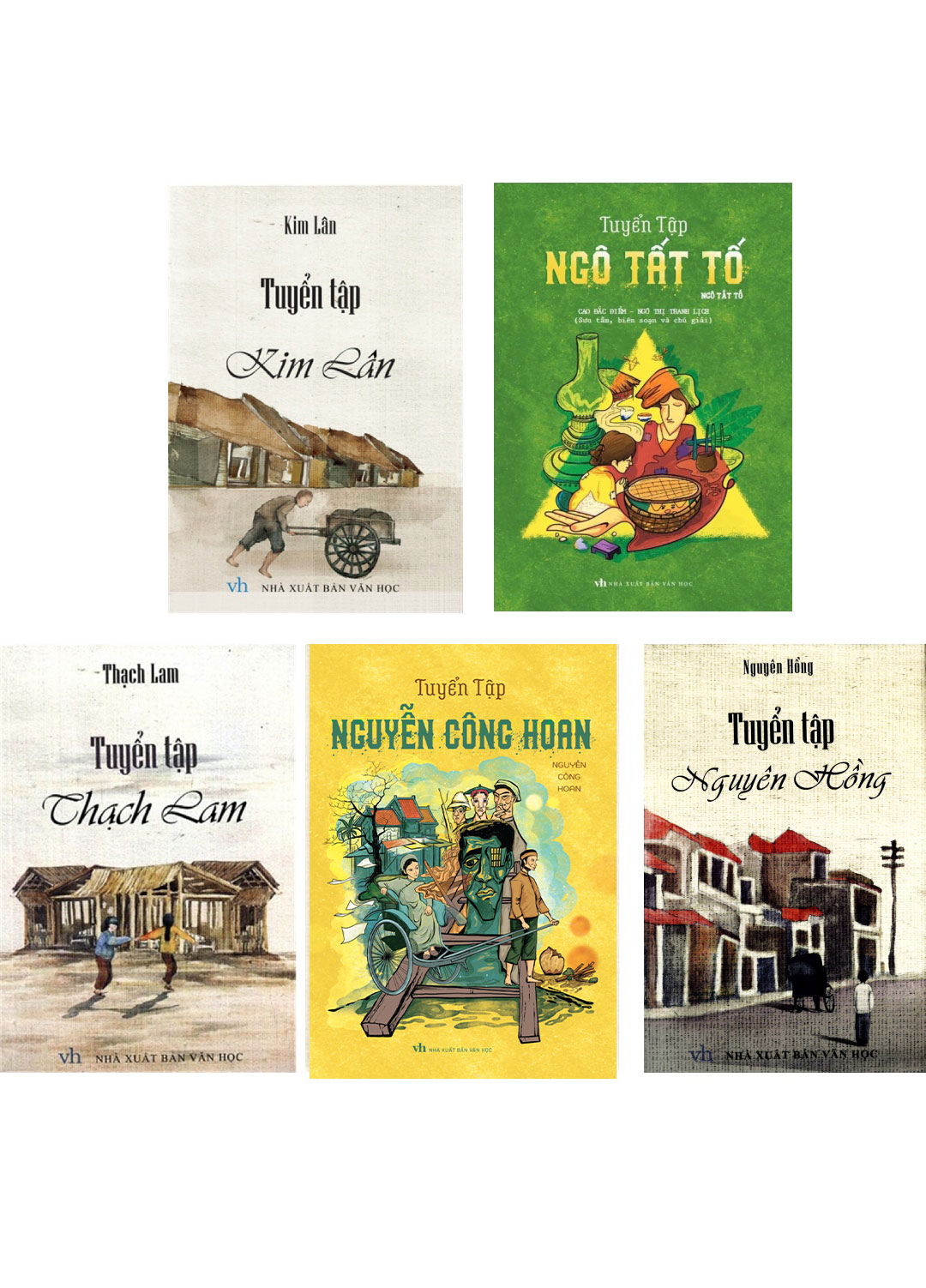 Combo Tuyển Tập: Kim Lân + Ngô Tất Tố + Thạch Lam + Nguyễn Công Hoan + Nguyên Hồng (Bộ 5 Cuốn)