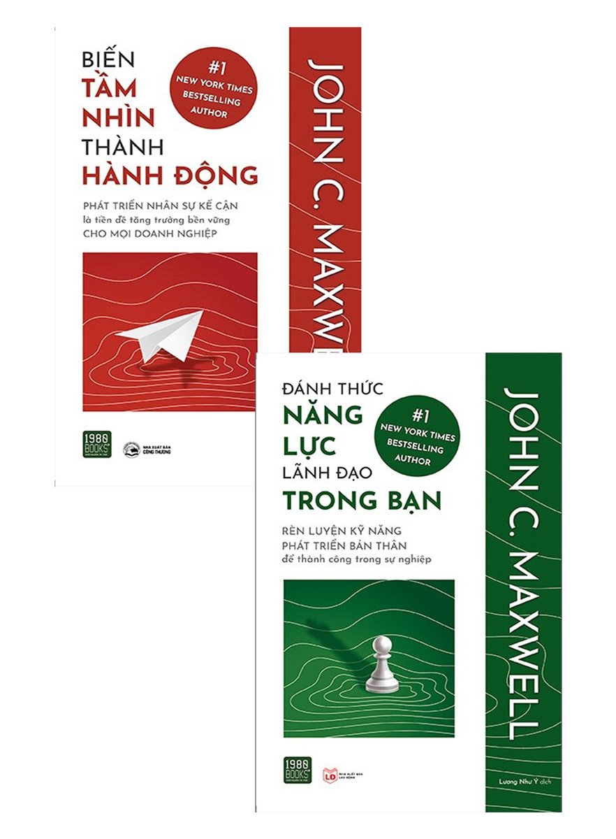 Combo John C. Maxwell: Đánh Thức Năng Lực Lãnh Đạo Trong Bạn + Biến Tầm Nhìn Thành Hành Động (Bộ 2 Cuốn)