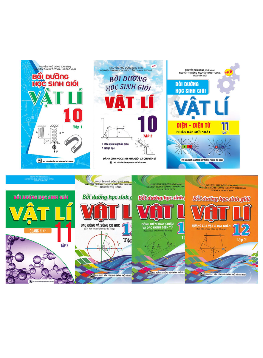 Combo Bồi Dưỡng Học Sinh Giỏi Vật Lí 10 - 11 - 12