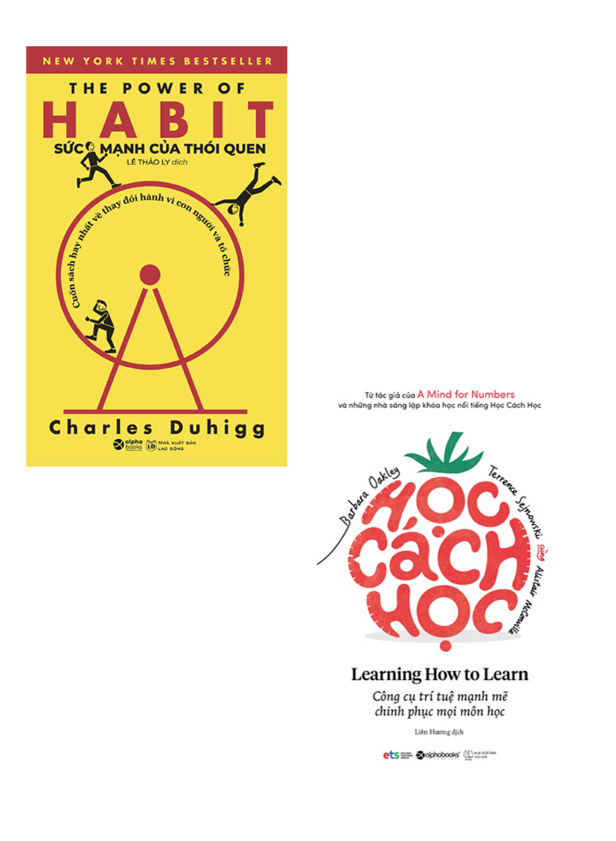 Combo Học Cách Học - Learning How To Learn + Sức Mạnh Của Thói Quen (Bộ 2 Cuốn)