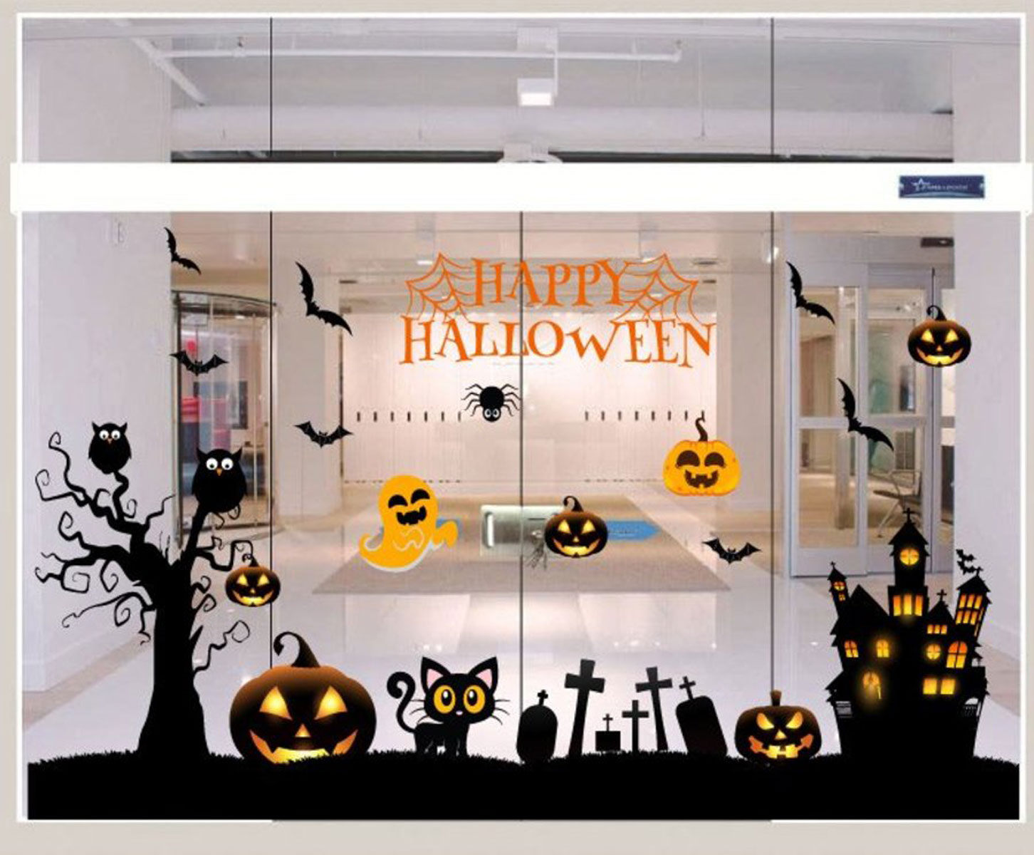 Decal Trang Trí Halloween Rùng Rợn Combo 8