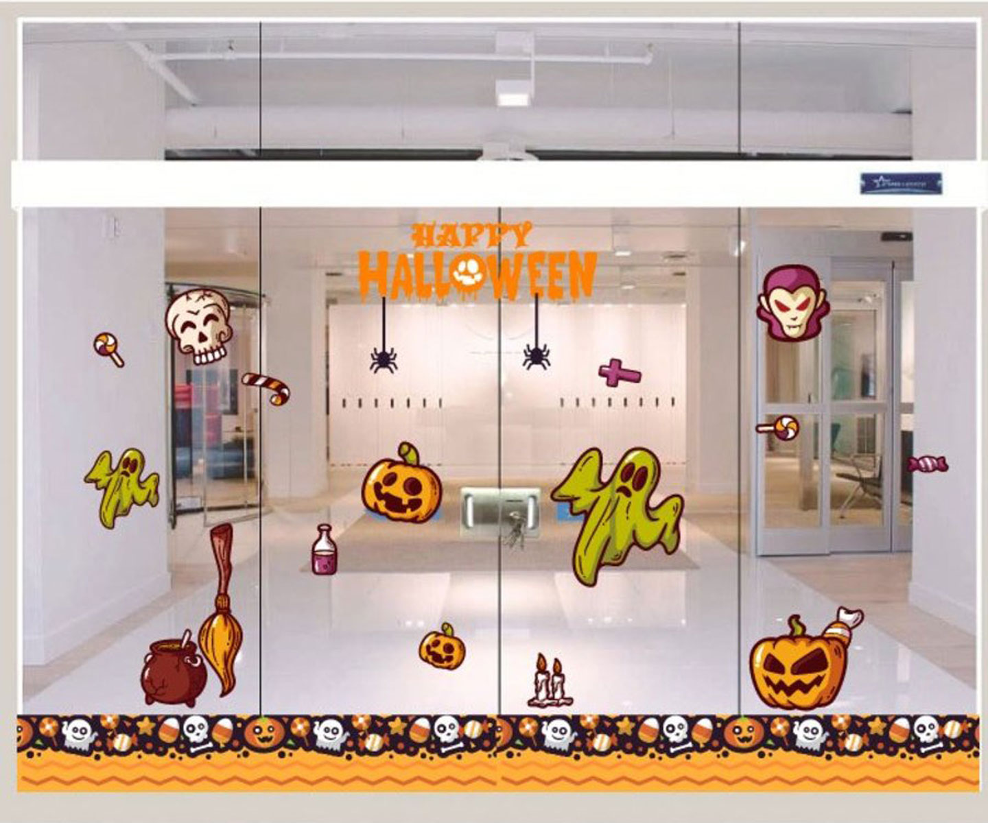 Decal Trang Trí Halloween Rùng Rợn Combo 3