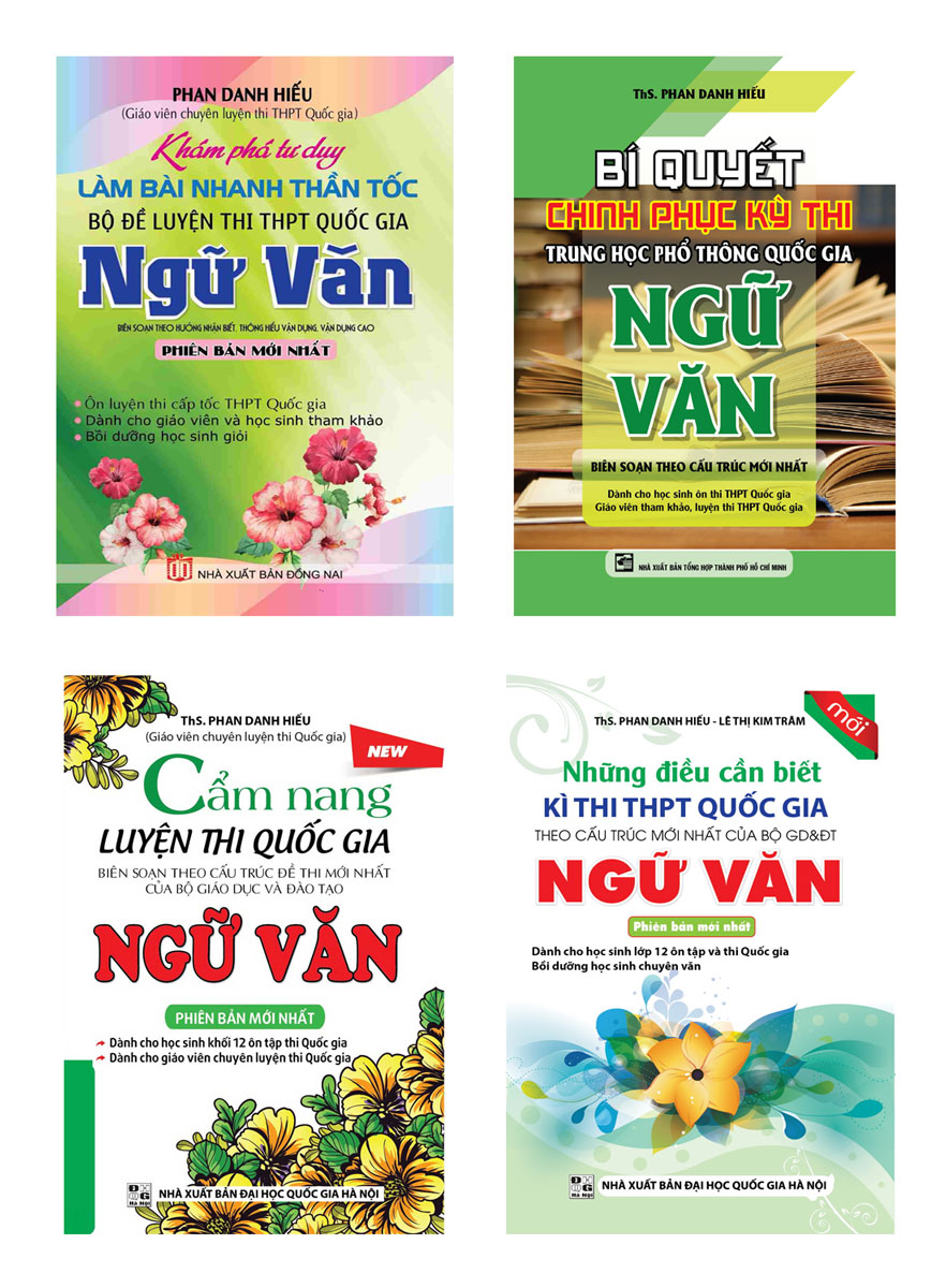 Combo 4 Cuốn Luyện Thi THPT Quốc Gia Ngữ Văn Phan Danh Hiếu