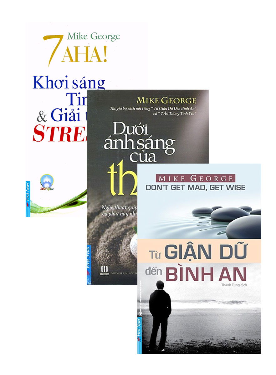 Combo 7 Aha! Khơi Sáng Tinh Thần Và Giải Tỏa Stress + Dưới Ánh Sáng Của Thiền + Từ Giận Dữ Đến Bình An (Bộ 3 Cuốn)