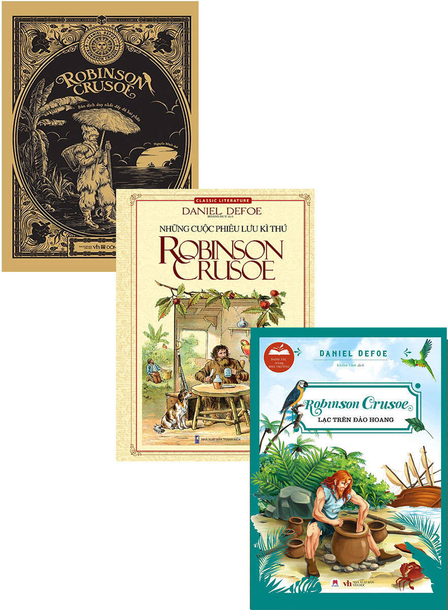 Combo Những Cuộc Phiêu Lưu Của Robinson Crusoe