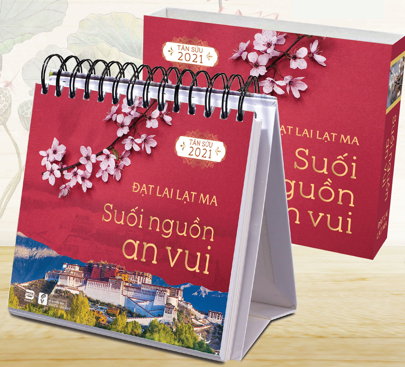 Lịch Để Bàn Chữ A 2021 (11x13 Cm) - Suối Nguồn An Vui ( Đạt Lai Lạc Ma )